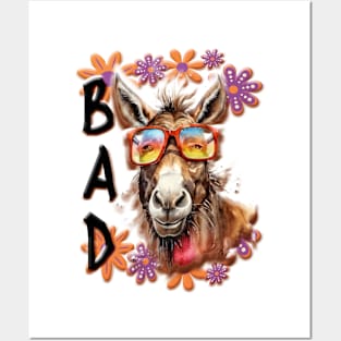 Bad Ass - Donkey pun Posters and Art